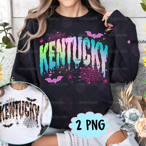 Kentucky PNG, Halloween Png, Spooky Kentucky, Kentucky State Leopard, Spooky Vibes Png, Trendy Kentucky Shirt Cute Ghost Spooky Mama Design