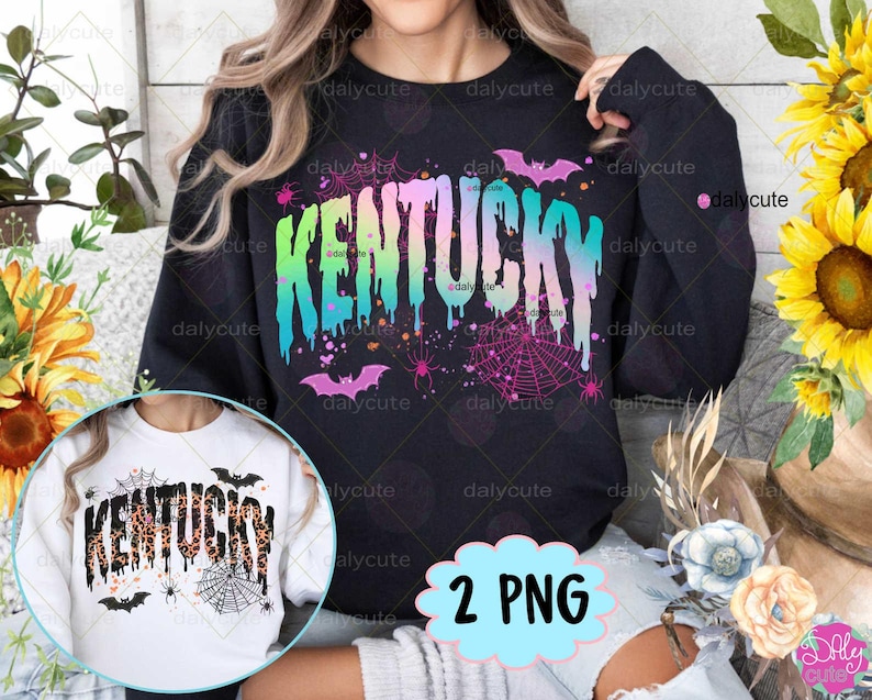 Kentucky PNG, Halloween Png, Spooky Kentucky, Kentucky State Leopard, Spooky Vibes Png, Trendy Kentucky Shirt Cute Ghost Spooky Mama Design