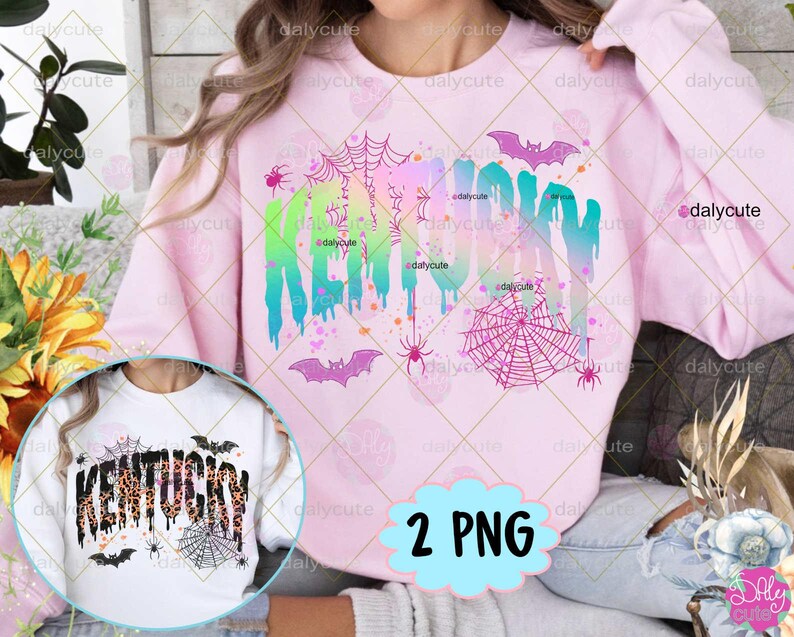 Kentucky PNG, Halloween Png, Spooky Kentucky, Kentucky State Leopard, Spooky Vibes Png, Trendy Kentucky Shirt Cute Ghost Spooky Mama Design