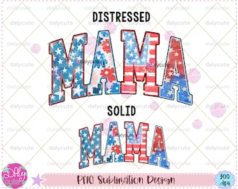 American Mama png: 4 juli aquarelontwerp (digitale download)