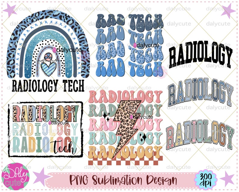 Retro Radiology PNG, Rad Tech Shirt Design, Radiologic Technologist, Bundle CT Tech Sublimation, Radiology Life Gift Instant Download