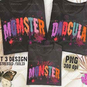 Spooky Mama Halloween PNG: Ghost Neon, Family Set (Digital Download