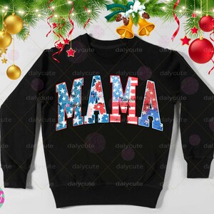 American Mama PNG, 4th Of July Png, America Png, Mama Png, Retro Mama, Independence Day, USA Png, Fourth Of July, American Flag Watercolor