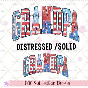 American Grandpa PNG, Retro 4th of July Png, America Png, Fourth of July, Independence Day Png, American Flag Watercolor USA, Grandpa png