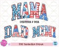 American Mama Mini PNG, 4th of July png, America png, Mama Mini png, Mama png, Independence Day, USA png, Fourth Of July, Dad Png, Family product logo