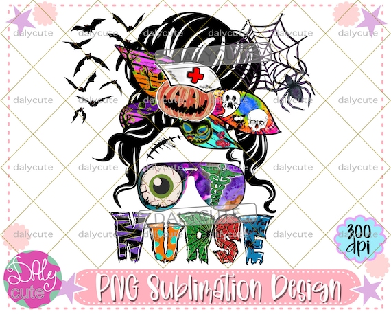 Spooky Nurse PNG, Halloween Nurse, Halloween viral png, Spider, Medical Sublimation, CNA, Healthcare Worker