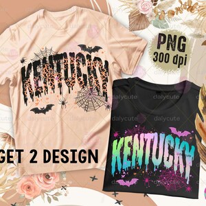 Kentucky PNG, Halloween Png, Spooky Kentucky, Kentucky State Leopard, Spooky Vibes Png, Trendy Kentucky Shirt Cute Ghost Spooky Mama Design