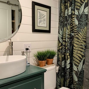 Farmhouse Shower Curtain - Boho Shower Curtain - Whimsical Decor - Floral Shower Curtain - Cottagecore Decor