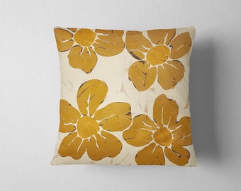 Ethel Floral Matisse Throw Pillow Cover - 16x16 - 18x18 - 20x20 - 22x22