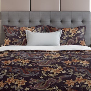 Chinese Dragon Floral  Bedding