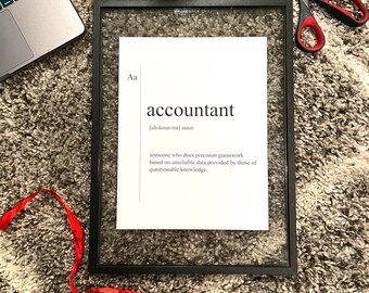 Accounting Digital Print, WALL ART