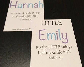Big/Little/Grandbig or Grandlittle Set of 3
