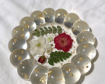 Flowers and Ferns Bubble Jewelry Tray