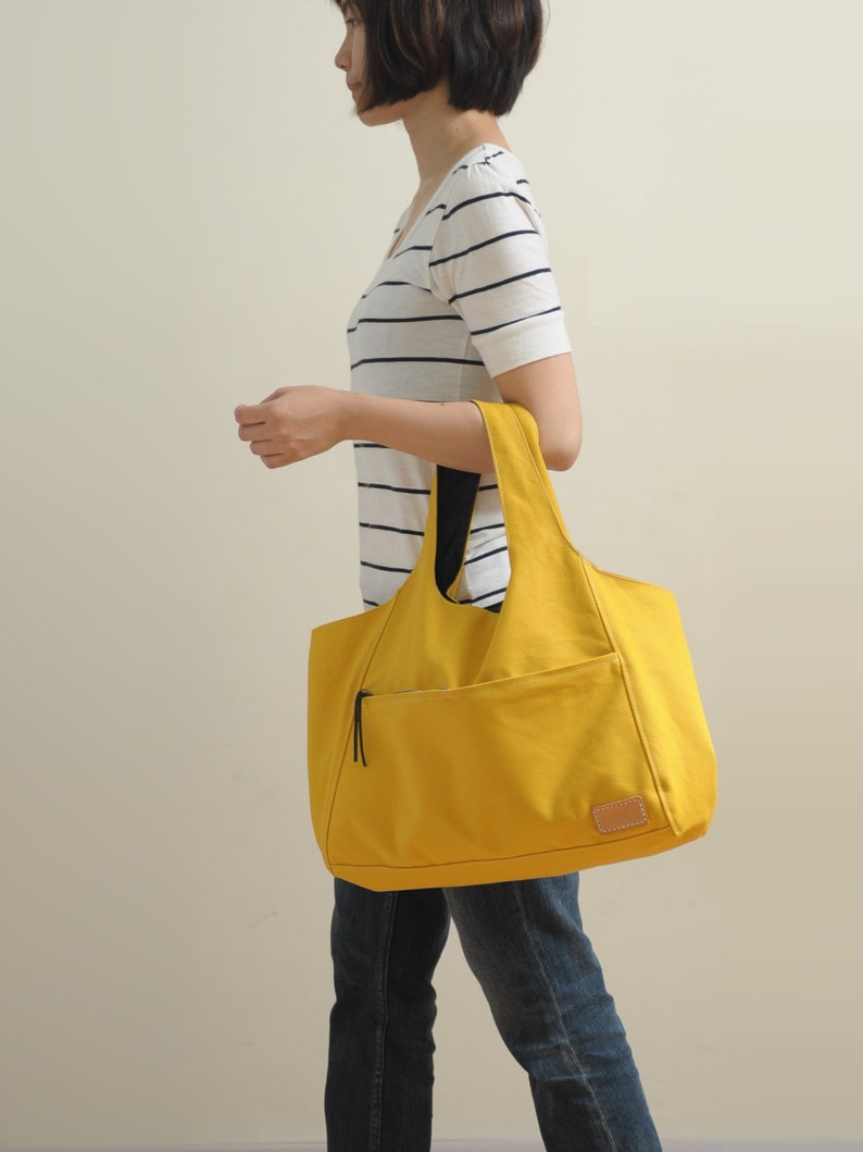 Sunny Day Canvas Bag Bag PDF Sewing Pattern with Sewing Tutorials Sewing Pattern by niizo no supplies image 2