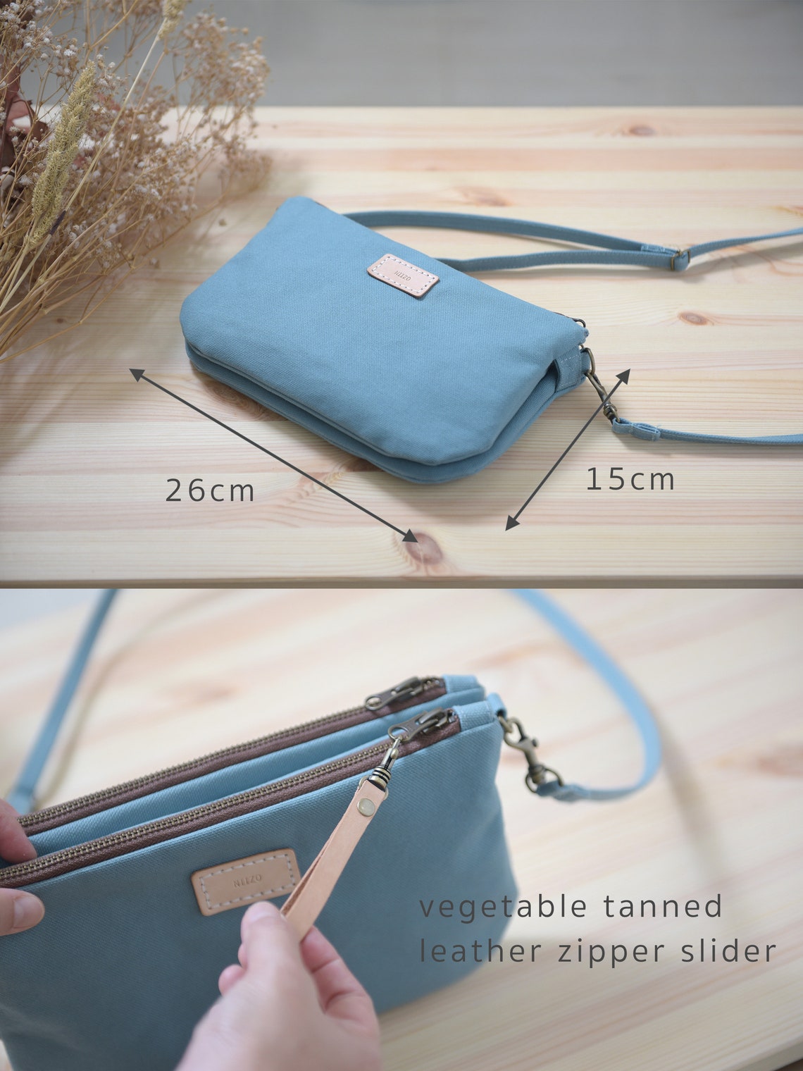 Twice Duo Zippers Crossbody Clutch Bag PDF Sewing Pattern & - Etsy