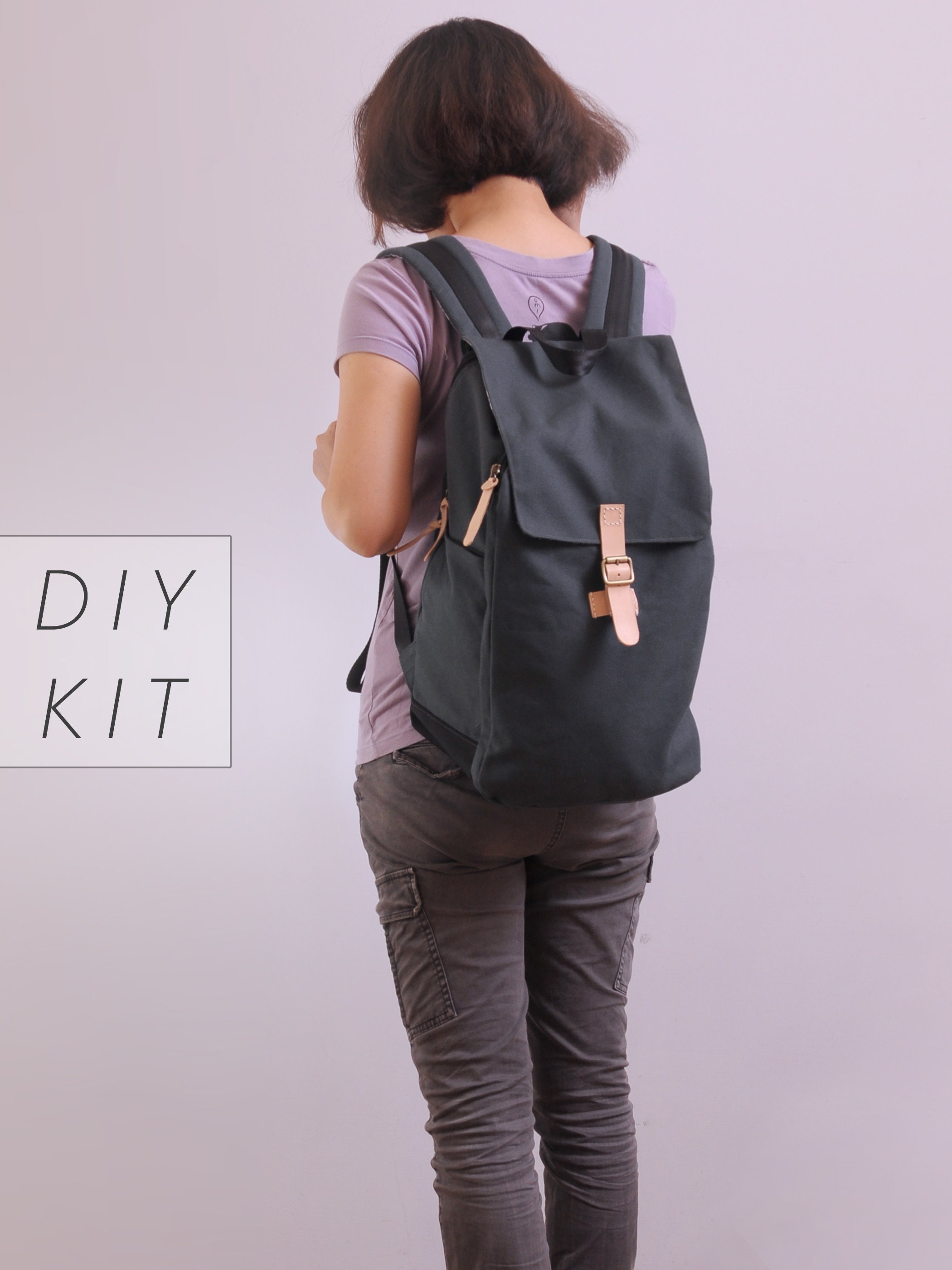 Shoulder and Backpack Strap Leather Pattern Pack. 