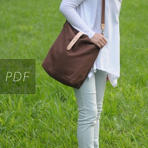 Hobo Canvas Bag - Bag PDF Sewing Pattern - with Sewing Tutorials  by niizo (no supplies)