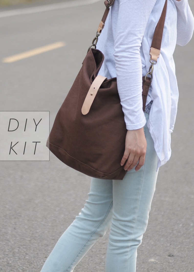 Hobo Canvas Bag DIY Kit With Sewing Pattern & Tutorials all - Etsy UK