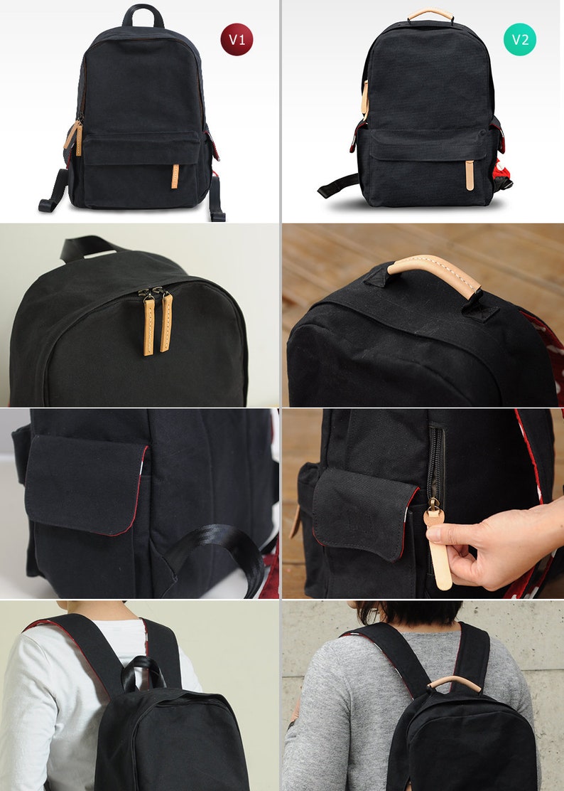strong black backpack