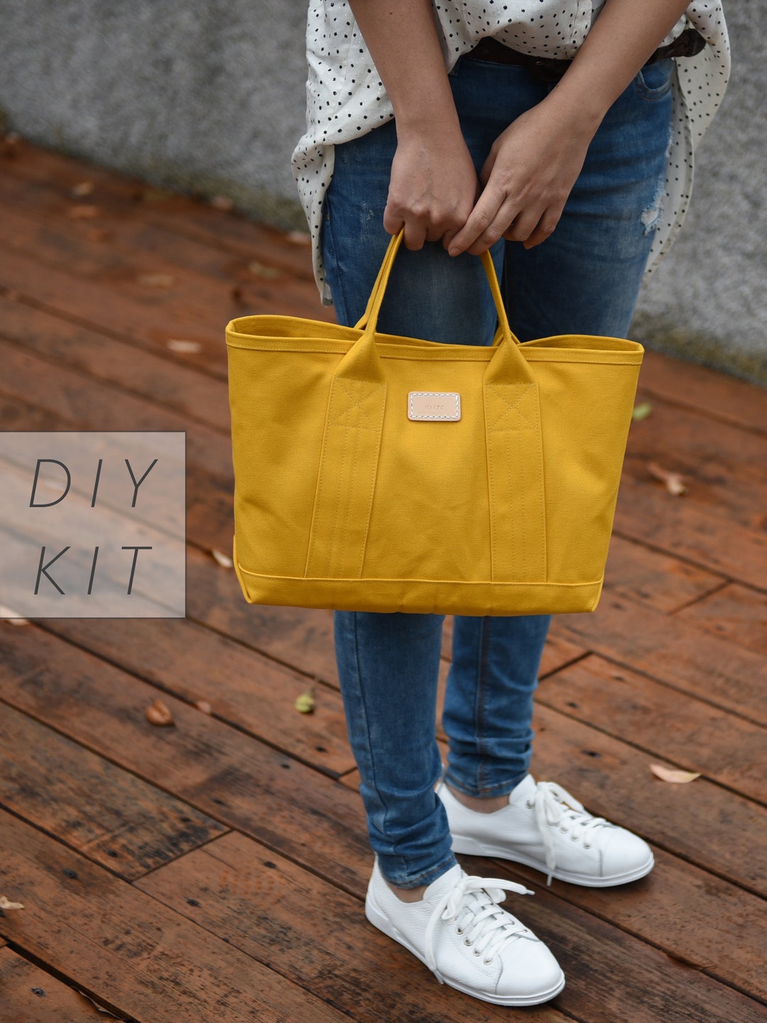 3 in 1 Addictive Free Canvas Tote DIY Kit With Sewing Pattern ...