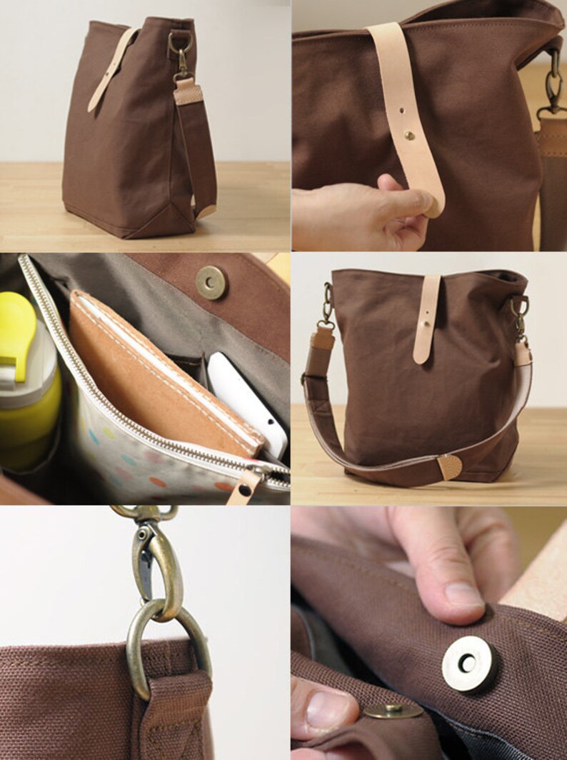 Hobo Canvas Bag DIY Kit With Sewing Pattern & Tutorials all Etsy UK