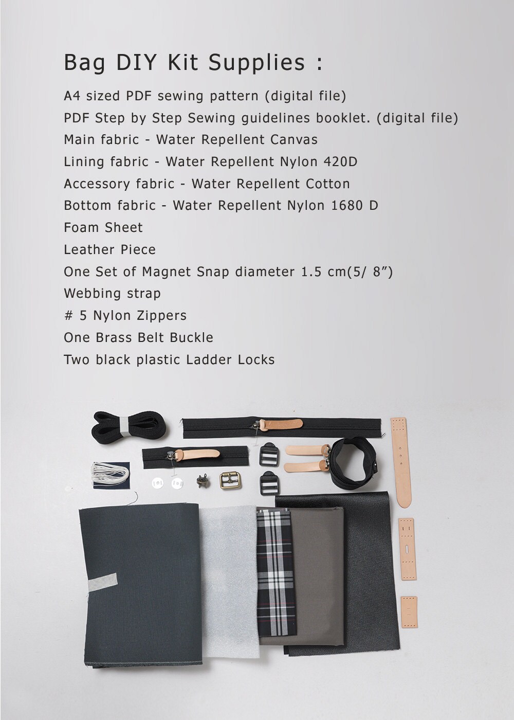 Freedom Backpack Unisex Backpack bag DIY Kit With Sewing Etsy