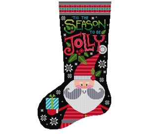 Jolly Stocking - Durene J Cross Stitch Pattern - DJXS2461