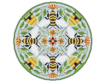 Bee Hoop - Durene J Cross Stitch Pattern - DJXS2443