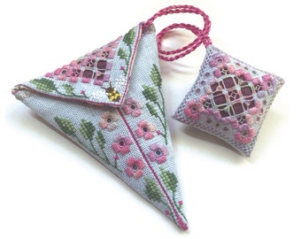 Cross Stitch Scissor Fob and Pillow – Cross-Stitch