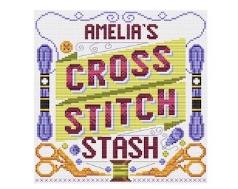 My Cross Stitch Stash - Durene J Cross Stitch Pattern - DJXS2488