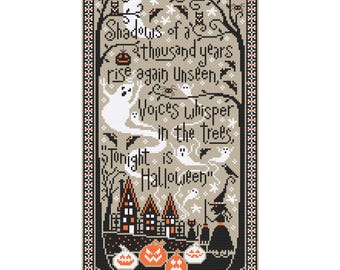 Unseen Shadows - Durene J Cross Stitch Pattern - PDF Download