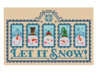 Laat het sneeuwen - Durene J Cross Stitch Patroon - DJXS 2250