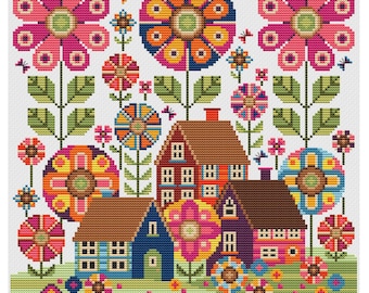 Forest of Flowers - Durene J Cross Stitch Pattern