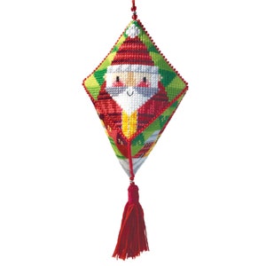 Santa Ornament - Durene J Cross Stitch Pattern - DJXS2503