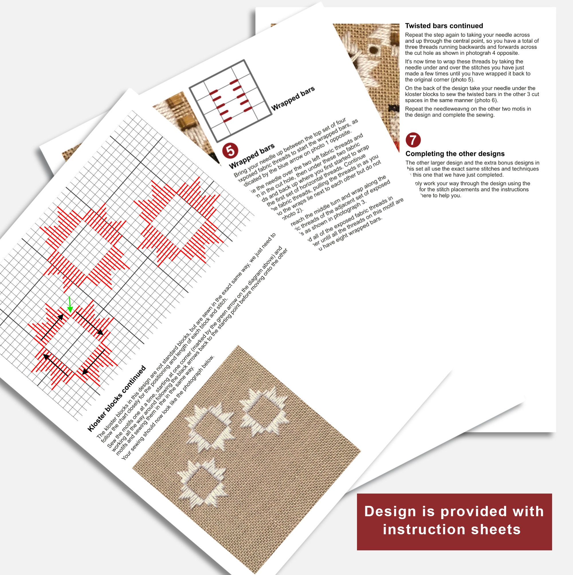 Hardanger Snowflake Pattern Snowmen and Snowflakes - Set of 2 - Cross Stitch and Hardanger Pattern ...