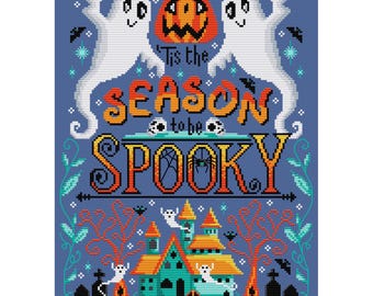 Tis The Season To Be Spooky  - Durene J Cross Stitch Pattern