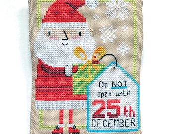 Santa Gift Card Pouch - Durene J Cross Stitch Pattern - PDF Download