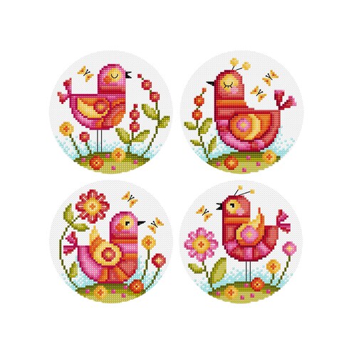 Simple Wishes Set of 4 Durene J Cross Stitch Pattern Etsy