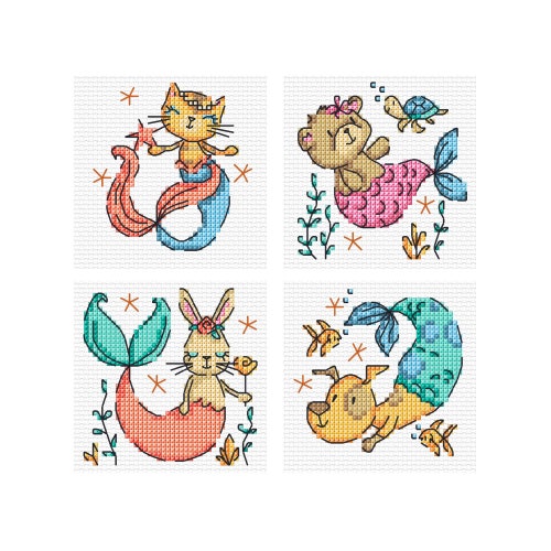 Simple Wishes Set of 4 Durene J Cross Stitch Pattern Etsy
