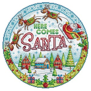 Här kommer jultomten - Durene J korsstygnsmönster i PDF-format