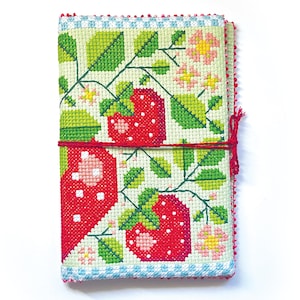 Strawberry Pouch - Durene J Cross Stitch Pattern