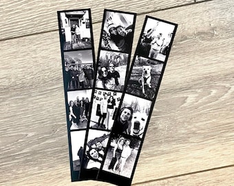 Personalised Photo Strip, Retro Style Photo booth Strip, Photo Print, Polaroid Print, Photo Gift, Bridesmaid Proposal, Bookmark, Valentines