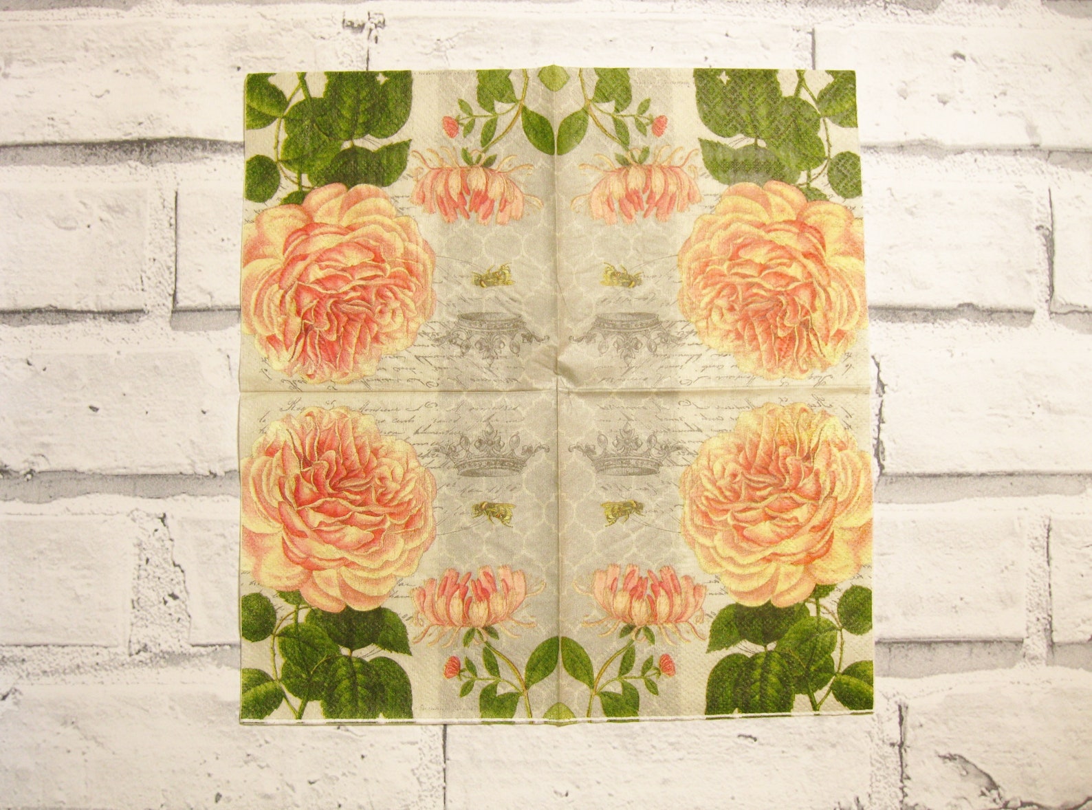 4 Piece Decoupage Collage Napkin Variety Pack Autumn Etsy