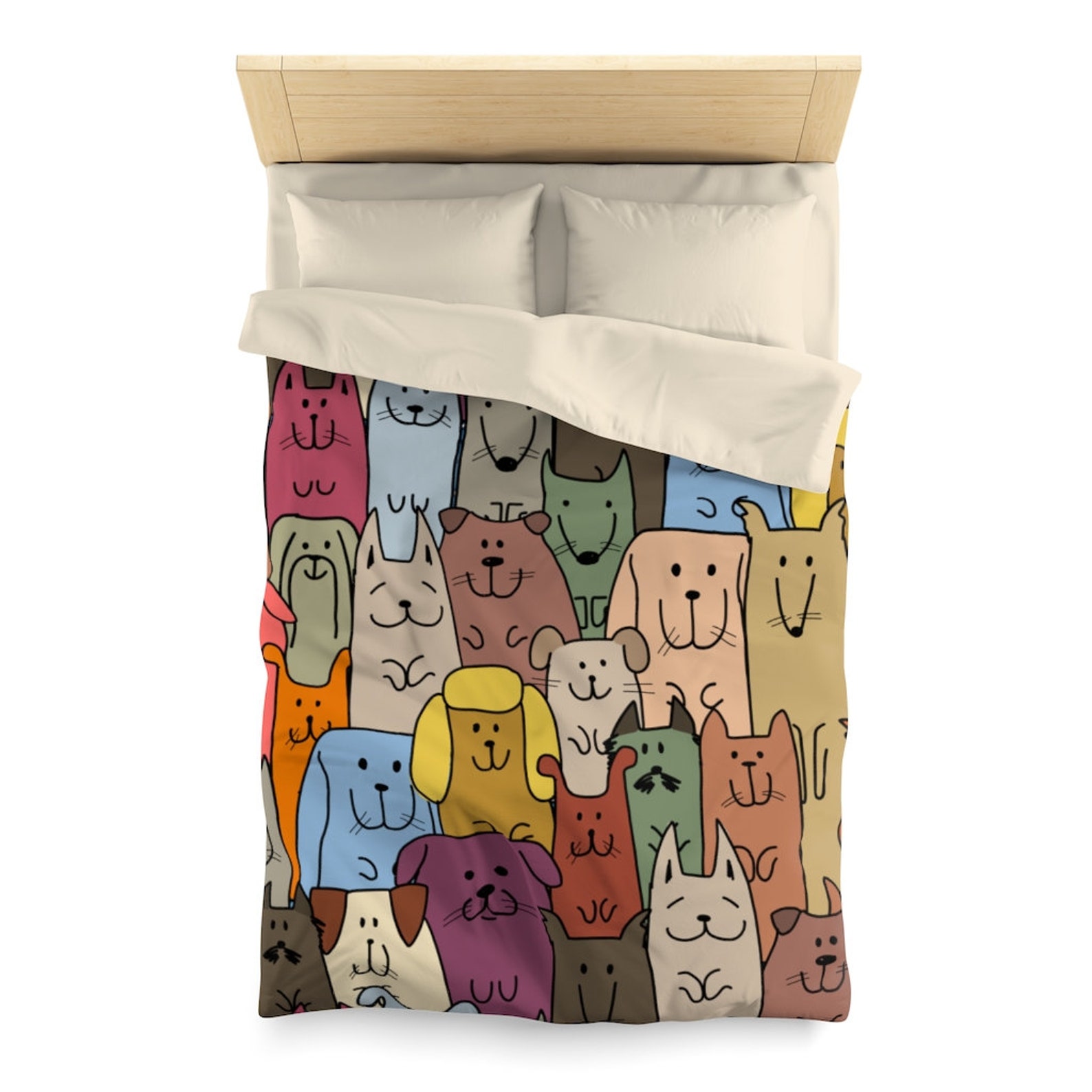 Dog Duvet Cover Cool Duvet Cover Dog Gift Idea Dog Bed Etsy