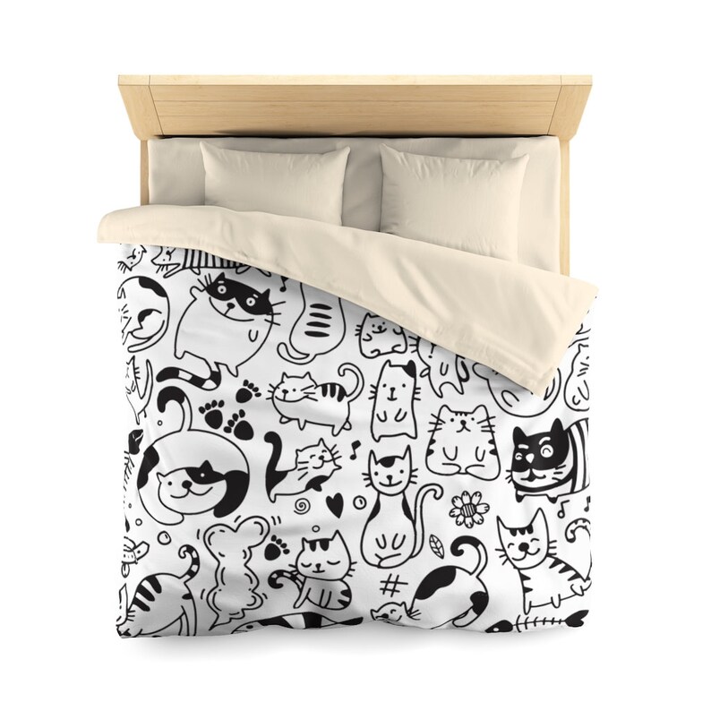 Cat Duvet Cover Cool Duvet Cover Cat Gift Idea Cat Bed Etsy