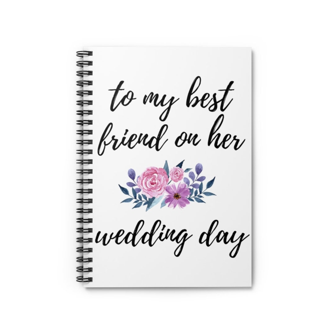 To My Best Friend on Her Wedding Day Best Friend Wedding Etsy