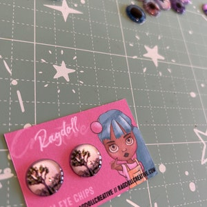 14mm glass Blythe doll Eye chips - Joshua Tree