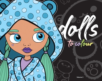 Blythe Dolls to Colour Volume 2 Colouring book PRINTABLE Instant Download PDF