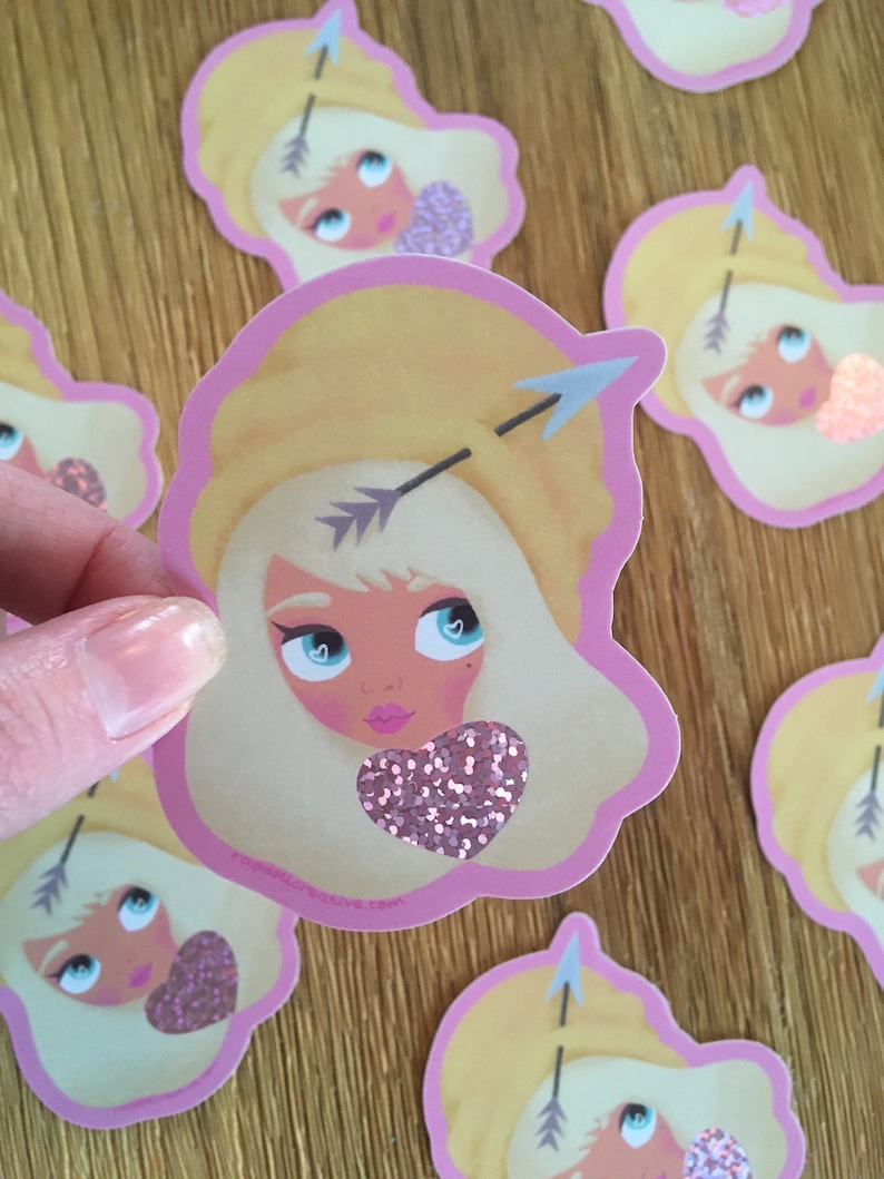 Cactus Desert Blythe Doll Vinyl Holographic Sticker Cactus Desert Blythe Doll Vinyl Holographic Sticker