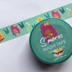 S’mores Boneca Blythe Fita washi Kawaii 15mm x 10m